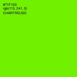 #71F100 - Chartreuse Color Image