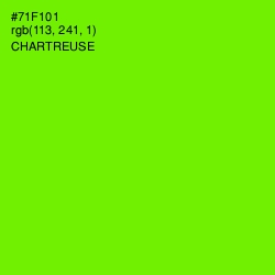 #71F101 - Chartreuse Color Image