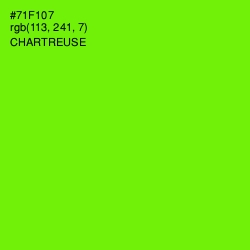 #71F107 - Chartreuse Color Image