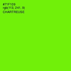 #71F109 - Chartreuse Color Image