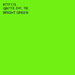 #71F113 - Bright Green Color Image