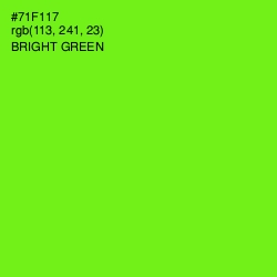 #71F117 - Bright Green Color Image