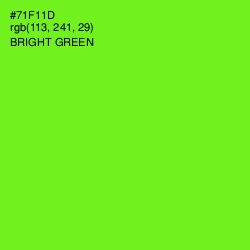 #71F11D - Bright Green Color Image