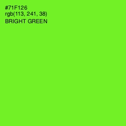 #71F126 - Bright Green Color Image