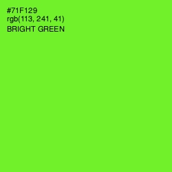 #71F129 - Bright Green Color Image