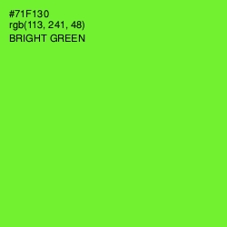 #71F130 - Bright Green Color Image