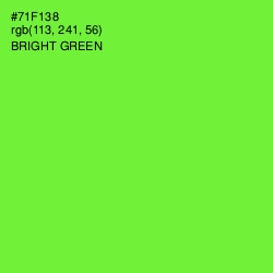 #71F138 - Bright Green Color Image