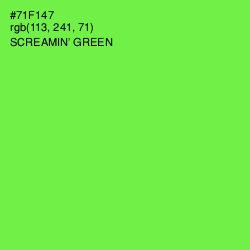 #71F147 - Screamin' Green Color Image