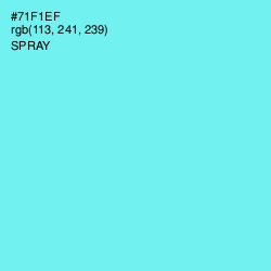 #71F1EF - Spray Color Image