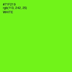 #71F219 - Bright Green Color Image