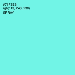 #71F3E6 - Spray Color Image