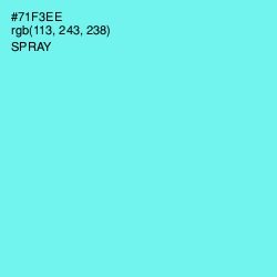 #71F3EE - Spray Color Image