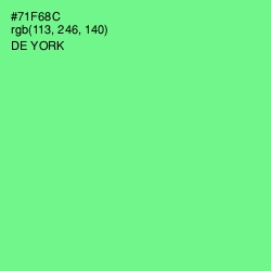 #71F68C - De York Color Image