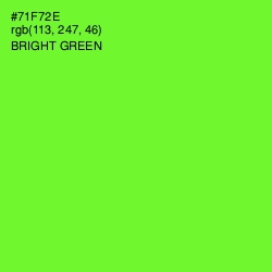 #71F72E - Bright Green Color Image