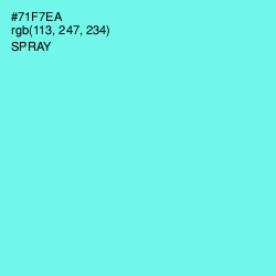 #71F7EA - Spray Color Image