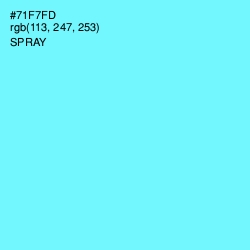 #71F7FD - Spray Color Image