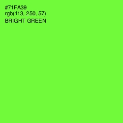 #71FA39 - Bright Green Color Image