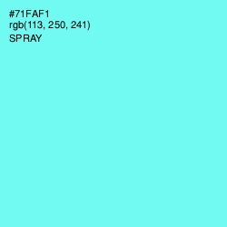 #71FAF1 - Spray Color Image