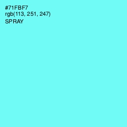 #71FBF7 - Spray Color Image