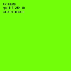 #71FE08 - Chartreuse Color Image