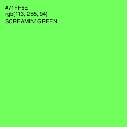 #71FF5E - Screamin' Green Color Image