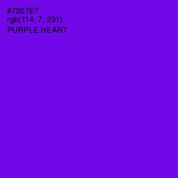 #7207E7 - Purple Heart Color Image