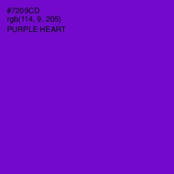 #7209CD - Purple Heart Color Image