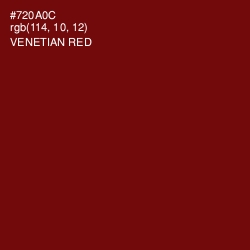 #720A0C - Venetian Red Color Image