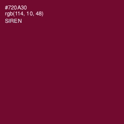 #720A30 - Siren Color Image