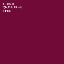 #720A38 - Siren Color Image