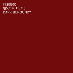 #720B0C - Dark Burgundy Color Image