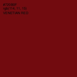 #720B0F - Venetian Red Color Image