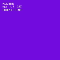 #720BDE - Purple Heart Color Image