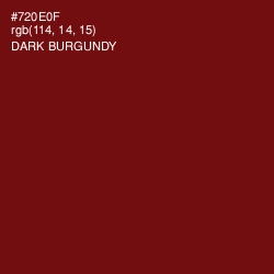 #720E0F - Dark Burgundy Color Image