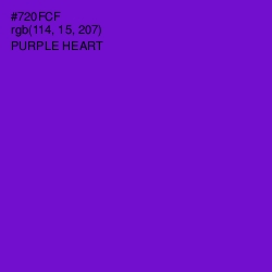 #720FCF - Purple Heart Color Image