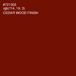 #721003 - Cedar Wood Finish Color Image
