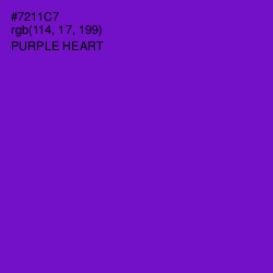 #7211C7 - Purple Heart Color Image