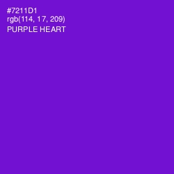 #7211D1 - Purple Heart Color Image