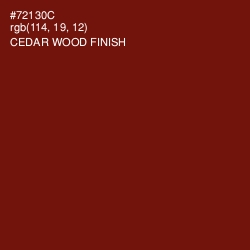 #72130C - Cedar Wood Finish Color Image