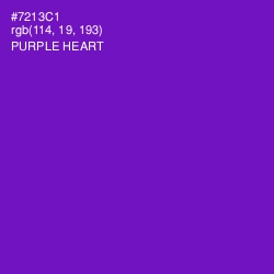 #7213C1 - Purple Heart Color Image