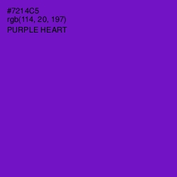 #7214C5 - Purple Heart Color Image