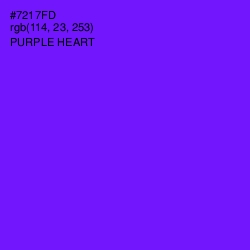 #7217FD - Purple Heart Color Image