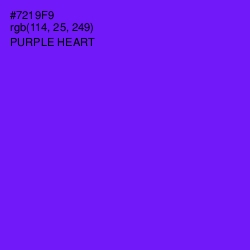 #7219F9 - Purple Heart Color Image