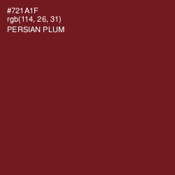 #721A1F - Persian Plum Color Image