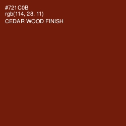 #721C0B - Cedar Wood Finish Color Image