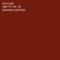 #721C0D - Kenyan Copper Color Image