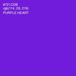 #721CDB - Purple Heart Color Image