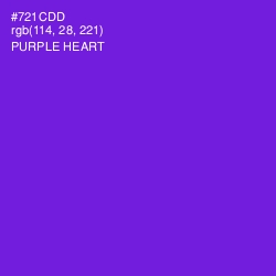 #721CDD - Purple Heart Color Image