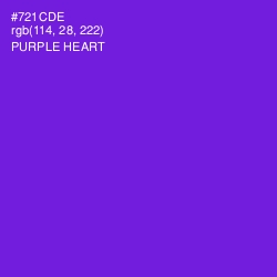 #721CDE - Purple Heart Color Image
