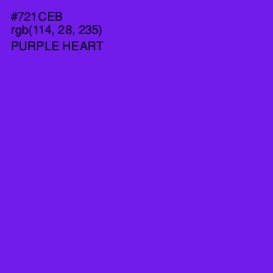 #721CEB - Purple Heart Color Image